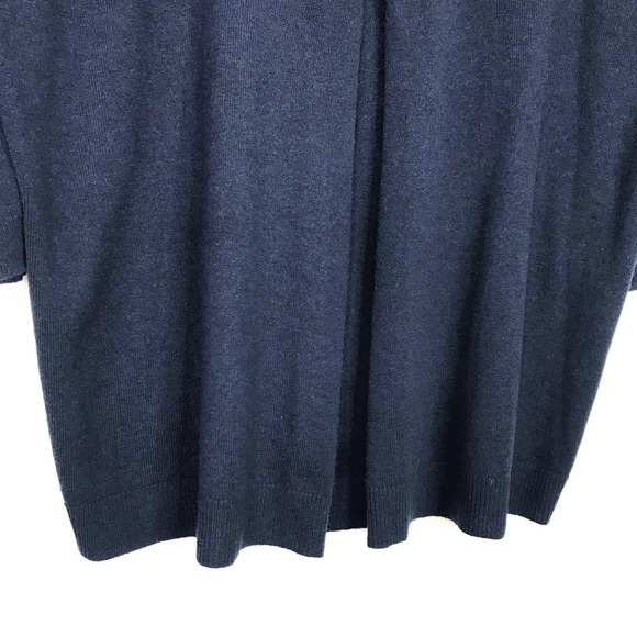AUTUMN CASHMERE Cashmere 3/4 Sleeve Zipper Back Sweater M - Picture 4 of 8